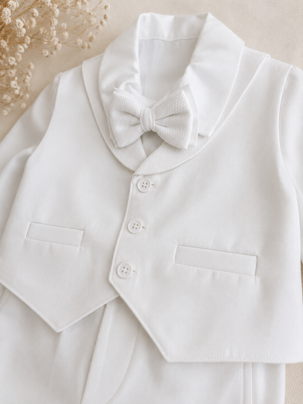 Gentleman Baby Boy Formal Suit Set (4-Piece)