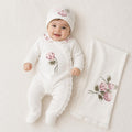 Baby Girl Organic Cotton Hospital Outfit Set