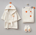 Chick Baby Hooded Bathrobe Set | Hooded Towel & Slippers
