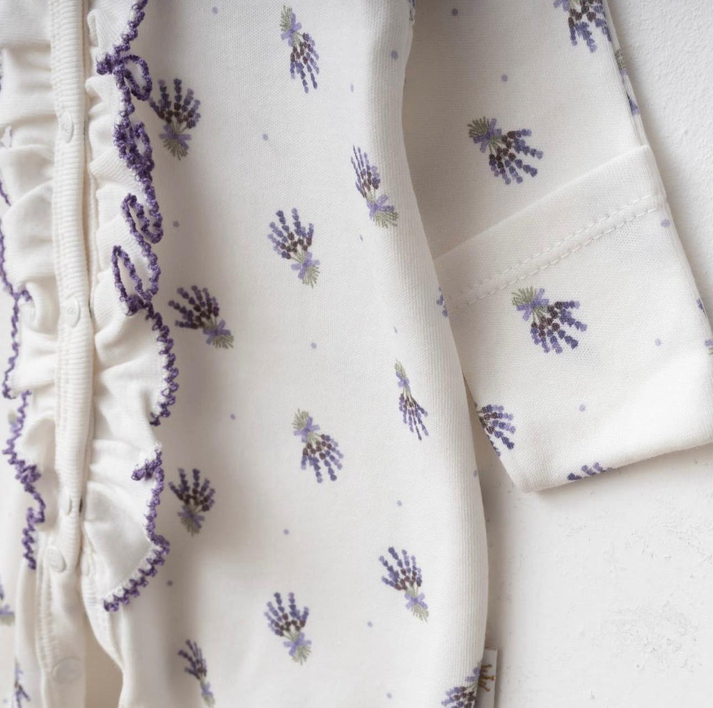Organic Ruffle Baby Footie and Blanket Set (3-Piece)