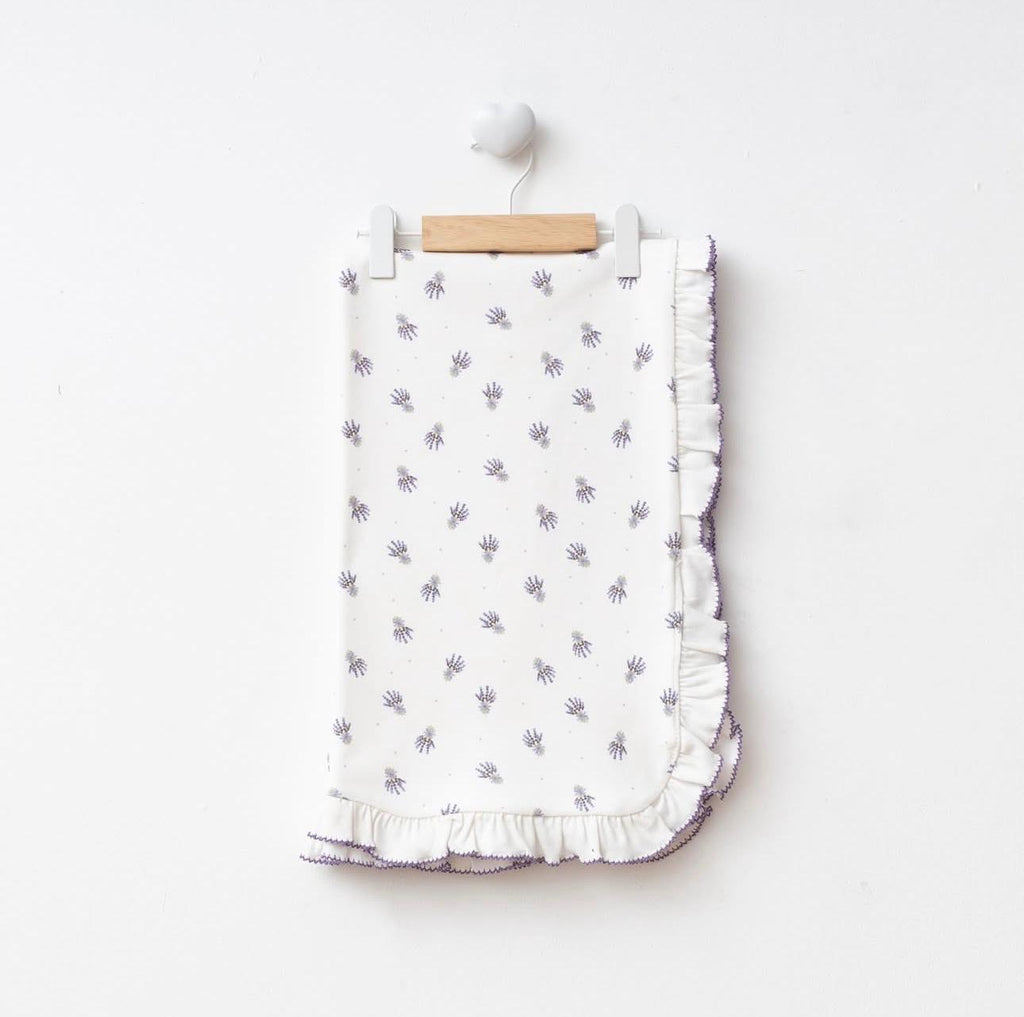 Organic Ruffle Baby Footie and Blanket Set (3-Piece)