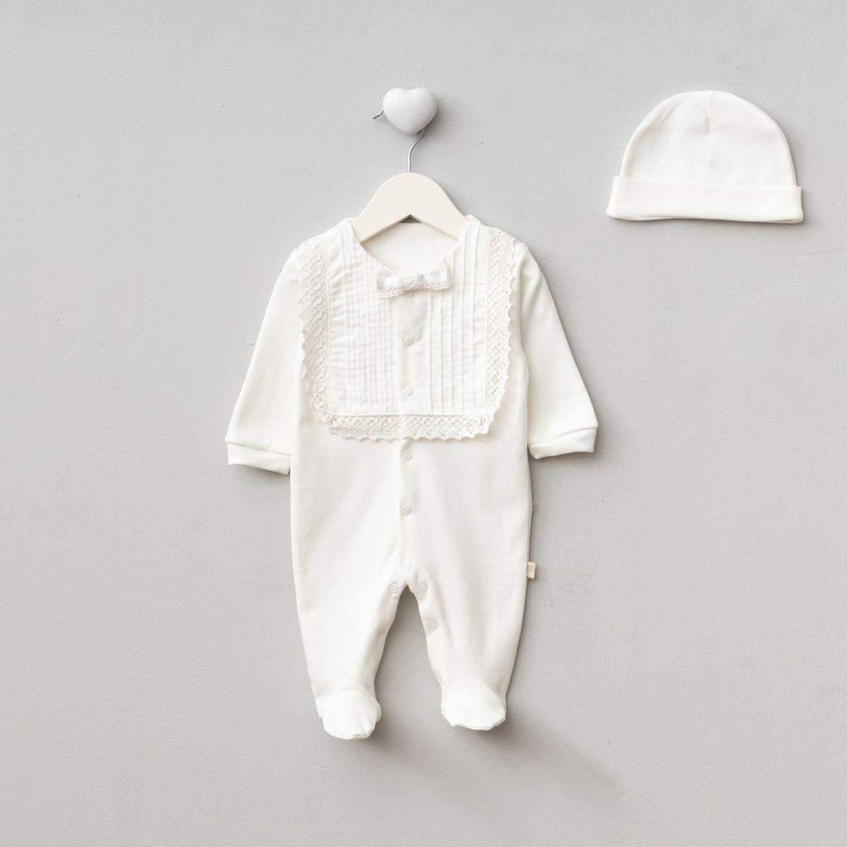Gentleman Lace Trim Baby Footie and Blanket Set (3-Piece)