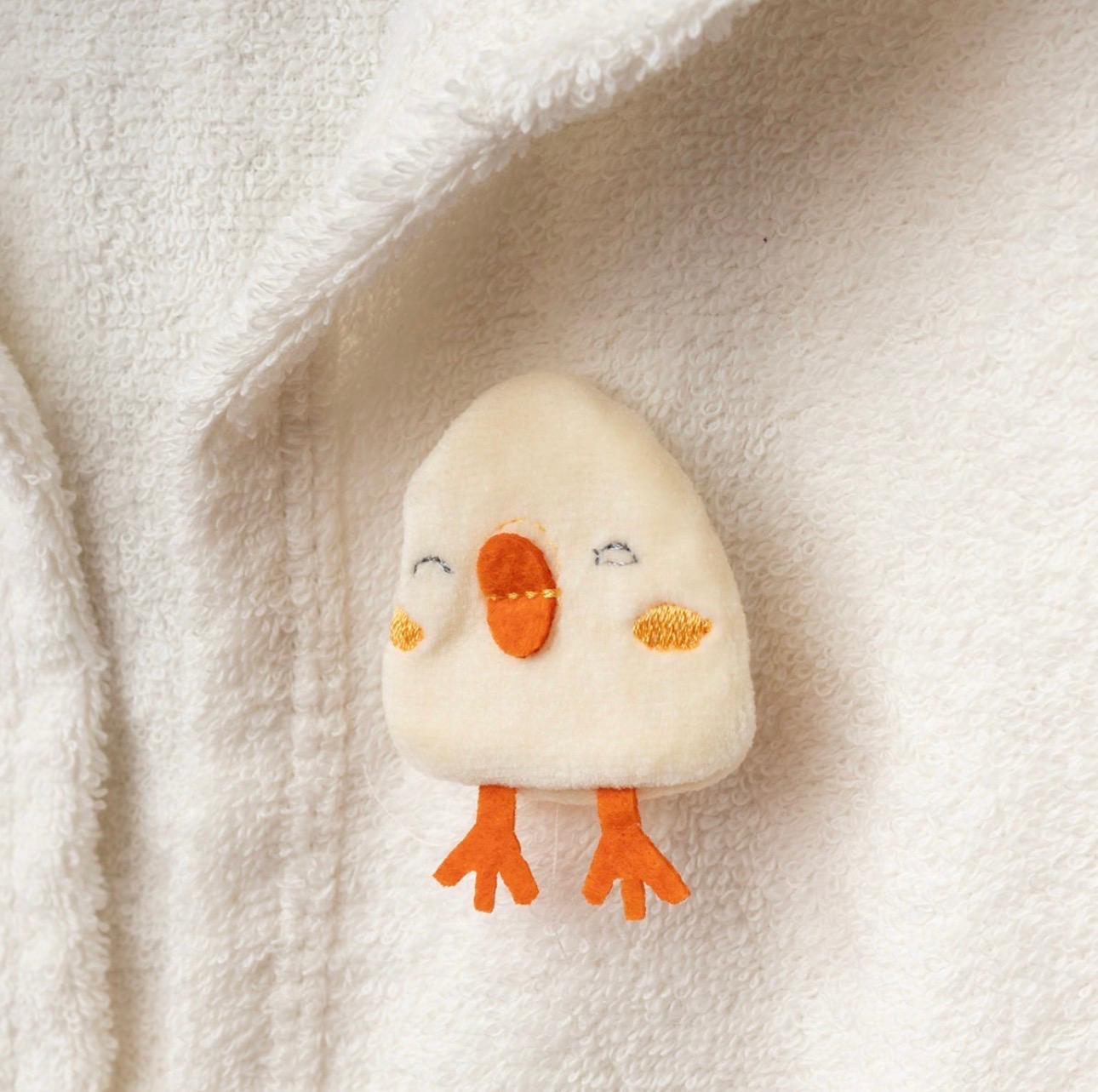 Chick Baby Hooded Bathrobe Set | Hooded Towel & Slippers