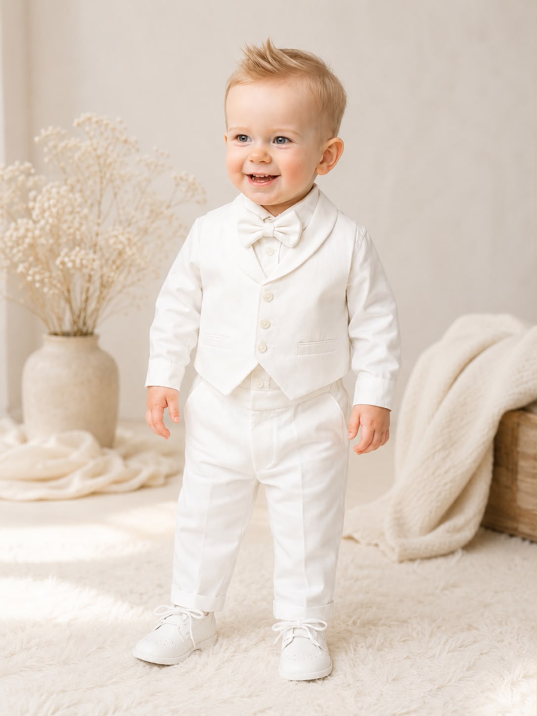 Gentleman Baby Boy Formal Suit Set (4-Piece)